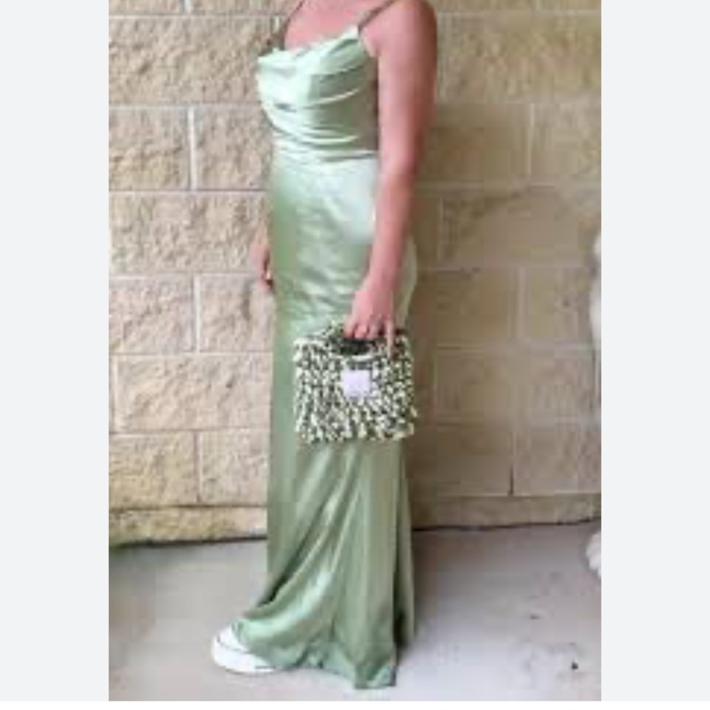 Fashion Nova Right By Your Side Satin Dress - size L